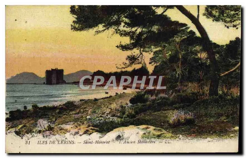 Inseln Lérins — Saint-Honorat — Das alte Kloster — LL - Vorderseite