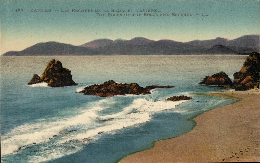 Cannes — Os Rochos da Bocca e o Estérel — Lévy et Neudéin, Paris - Frente