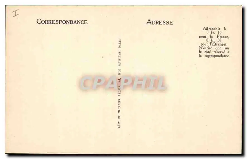 Cannes — Os Rochos da Bocca e o Estérel — Lévy et Neudéin, Paris - Verso