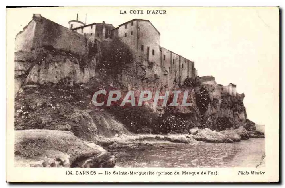 Cannes — Île Sainte-Marguerite (Gefängnis des Mannes im Eisenmasken) — Photo Munier, n°104 - Vorderseite