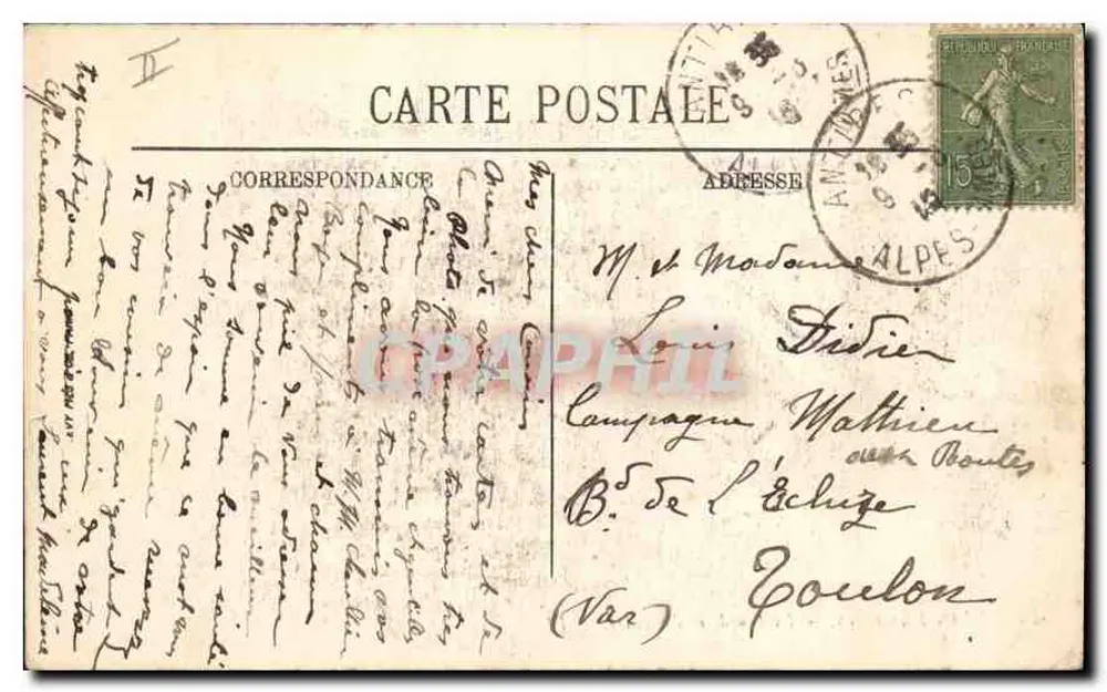 Juan-les-Pins — La Pinede und die Escadre — LL. n°28 - Rückseite