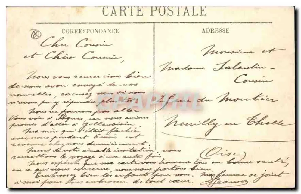Überschwemmungen in Paris (Januar 1910) — Der Pont de la Concorde — LL. n°59 - Rückseite