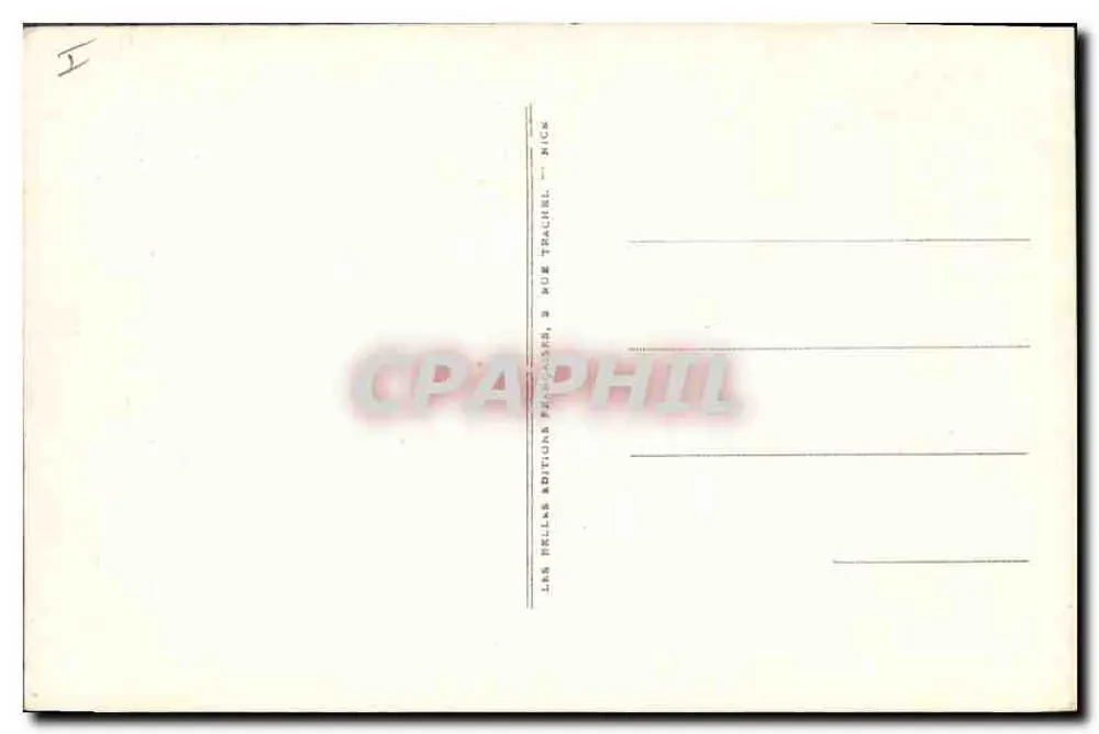 Cap 86 Juan-les-Pins — Ansicht vom Cap d'Antibes — Verlag: Les Drillas Éditions, Nice - Rückseite
