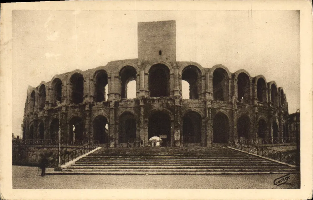 Arles — As Arenas — Grande Escadaria — J. George - Frente