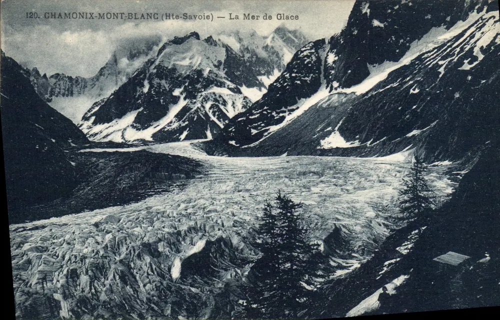 Chamonix-Mont-Blanc (Hte-Savoie) — Die Mer de Glace - Vorderseite