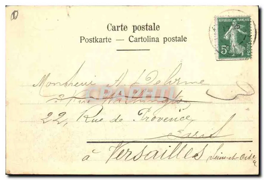 Thonon — Hotel do Parc — 5196 - Verso