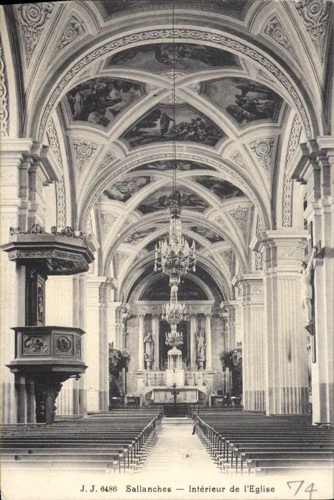 Sallanches — Interior da Igreja — J.J. 6486 - Frente