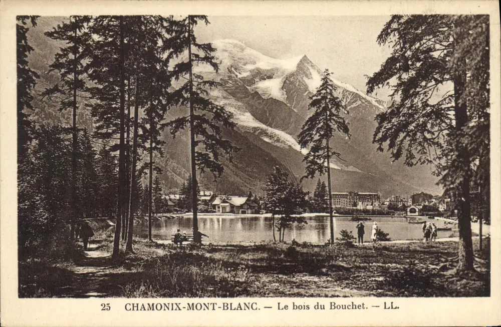 Chamonix-Mont-Blanc — O bosque do Bouchet — LL. - Frente