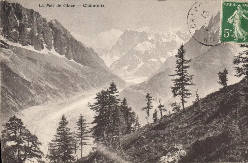A Mar de Gelo — Chamonix — G. Tairraz, fot., Chamonix - Frente