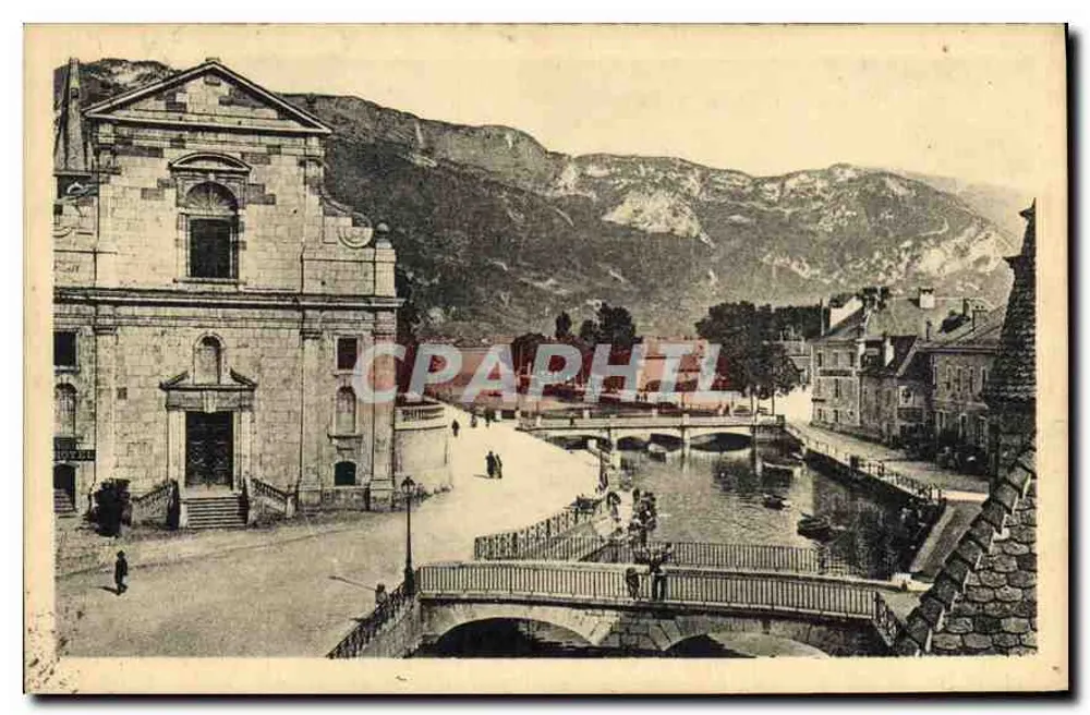 Kirche Saint-François und die Kanäle — Annecy — Verlag Lévy & Neudrén, N°32 - Vorderseite