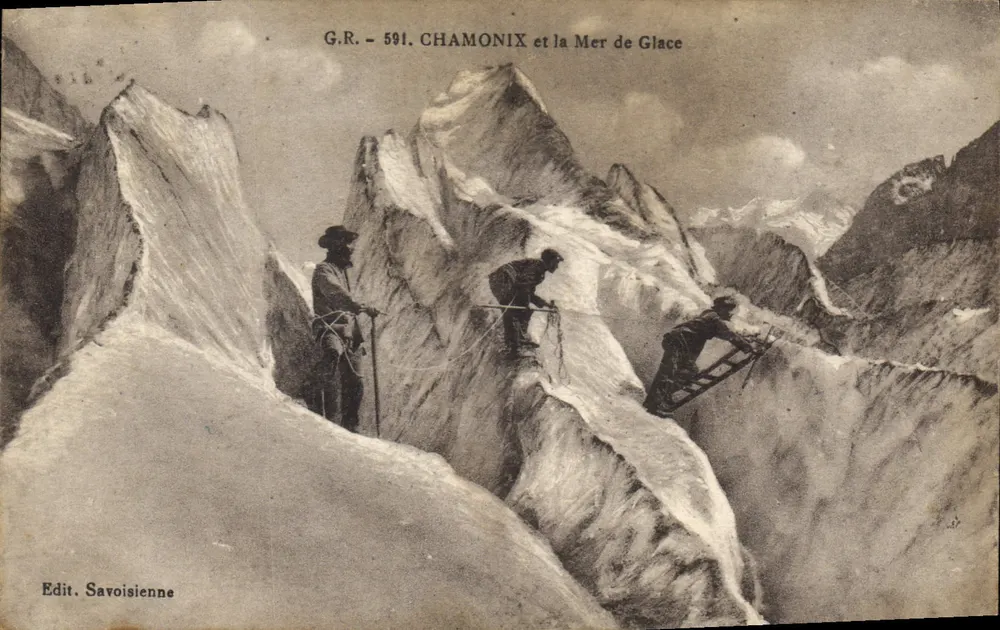 Chamonix e o Lago de Gelo — G.R. 591 — Edit. Savoisienne - Frente