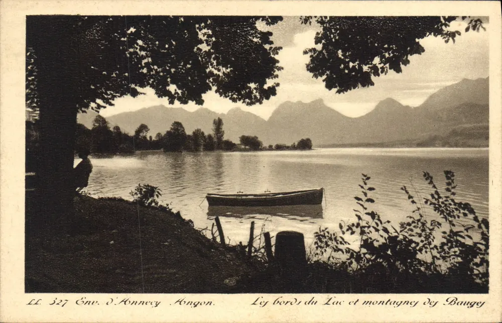 Ufer des Sees und Berge der Bauges — Env. d'Annecy, Hongon — LL 327 - Vorderseite