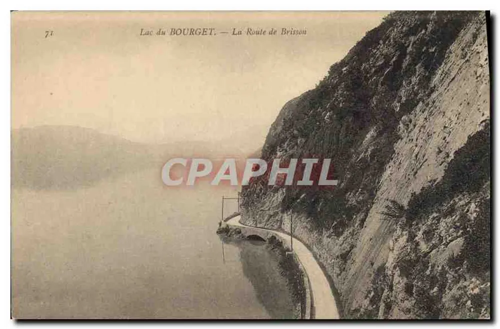 Lago do BOURGET — A Estrada de Brission — Editor: 71 - Frente