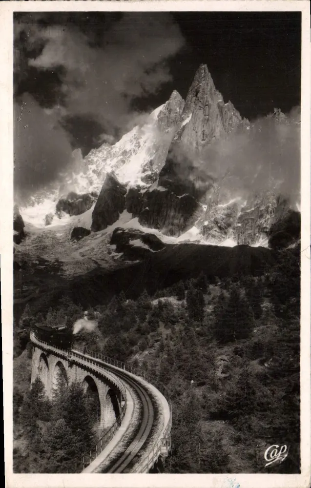 Chamonix - Mont-Blanc — Montenvers-Bahn und Aiguille du Drü — Balmy-Edition - Vorderseite