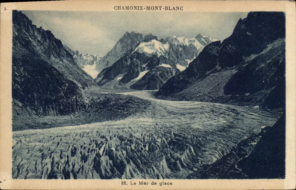 Chamonix-Mont-Blanc — A Mar de gelo — G. Tauras, fot.édit. - Frente