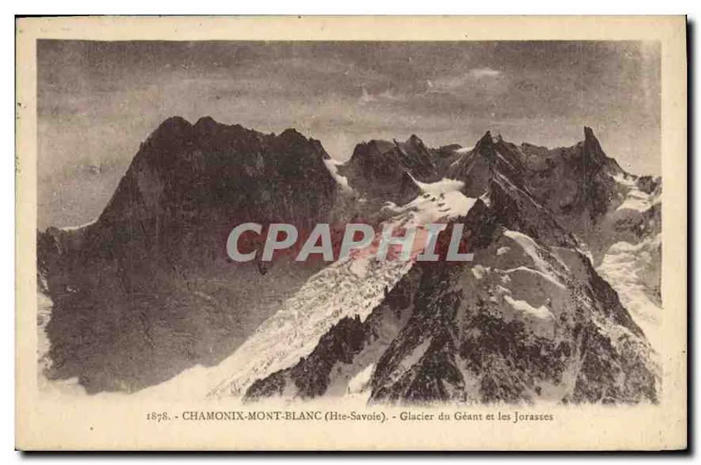 Glacier du Géant und die Jorasses — Chamonix-Mont-Blanc (Hte-Savoie) — L. Fauraz, Verleger - Vorderseite