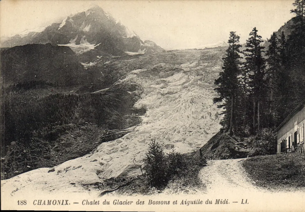 Chamonix — Chalet du Glacier des Bossons et Aiguille du Midi — LI. — N° 188 - Vorderseite