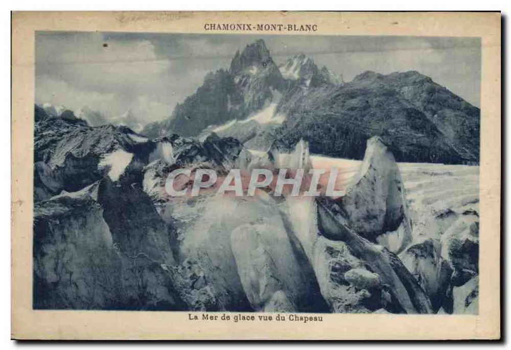 Chamonix-Mont-Blanc — Die Mer de Glace vom Le Chapeau aus — G. Tairras, phot.édit. Chamonix-Mont-Blanc - Vorderseite