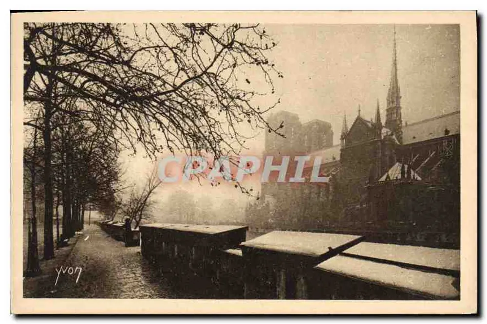 Notre-Dame de Paris — ein Wintermorgen — Art Edition YVON, Paris - Vorderseite
