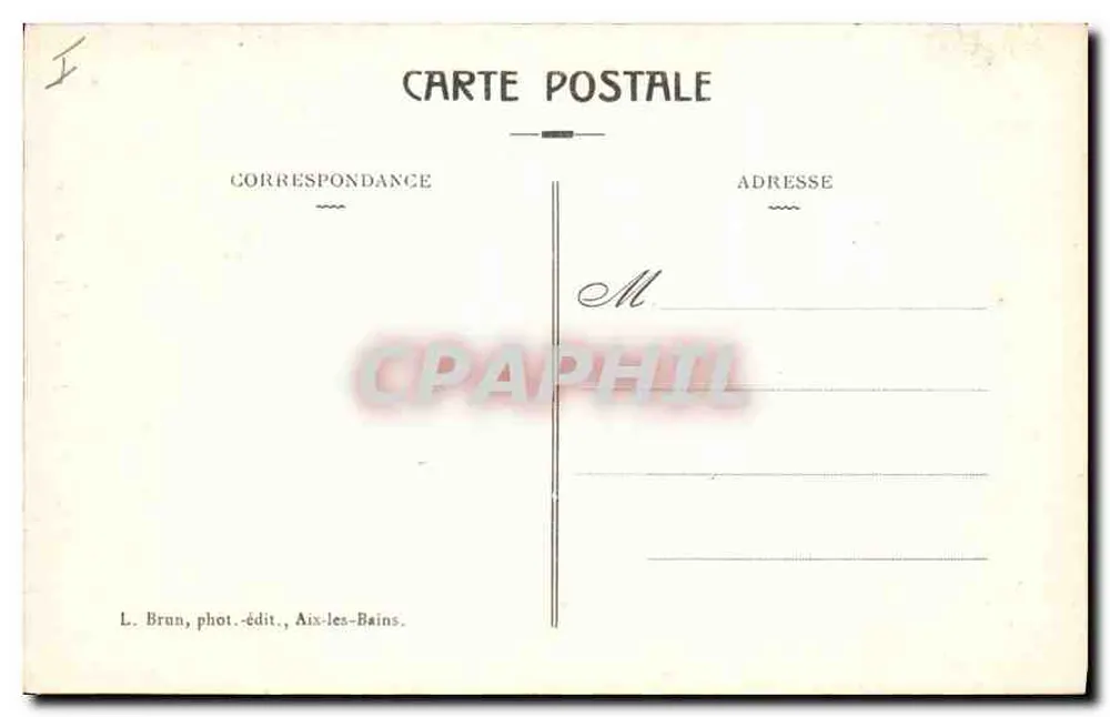 Aix-les-Bains - Ponte da Abime, em Cusy - Verso