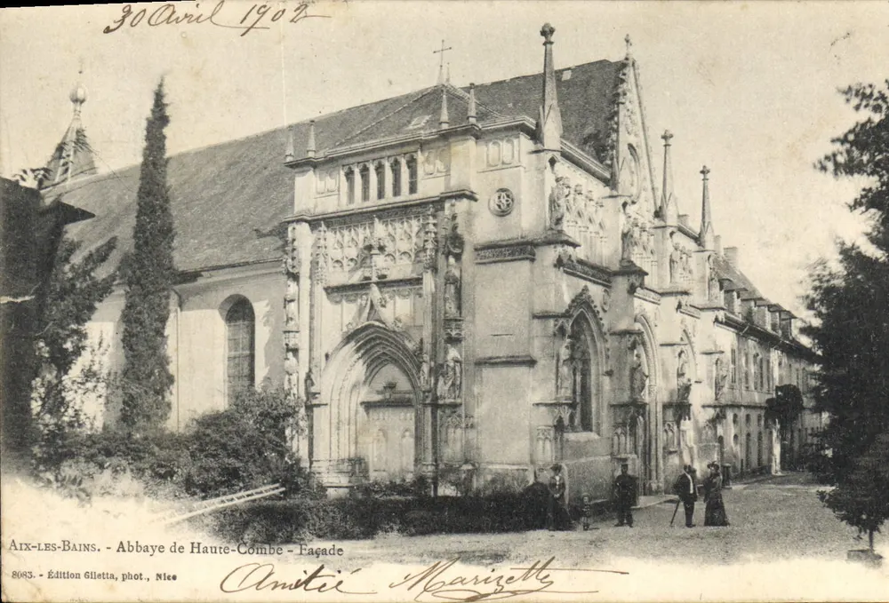 Aix-les-Bains - Abbaye de Haute-Combe - Façade — Édition Giletta, Nice, n° 2083 - Voorkant