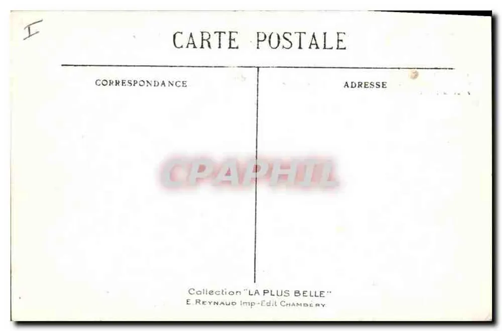 Aix-les-Bains — Abtei Hautecombe, der Leuchtturm, 45 m. hoch — E. Reynaud, Verlag, Chambéry - Rückseite