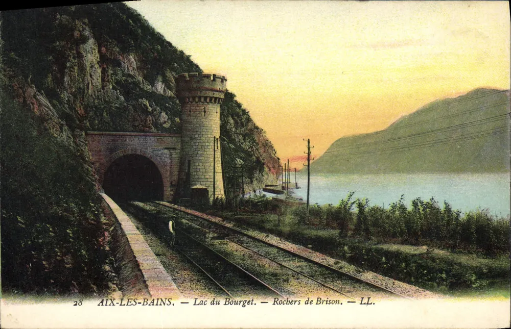 Aix-les-Bains — Lago do Bourget — Rochers de Brison — LL. — N°28 - Frente