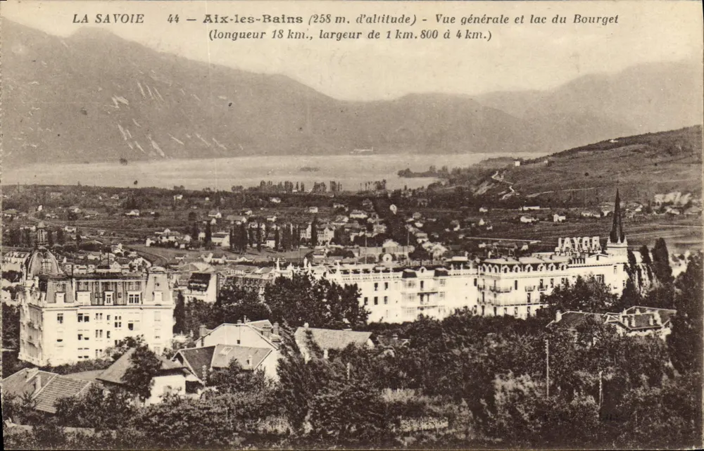 Aix-les-Bains — Allgemeiner Blick und Lac du Bourget — Verlag Jayra - Vorderseite