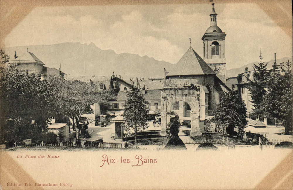 A Place des Bains — Aix-les-Bains — Editor Tifo Biancalana 10206 g - Frente