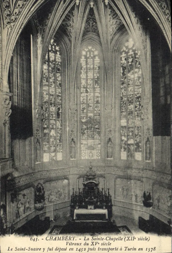 Die Sainte-Chapelle in Chambéry — 15. Jahrhundert Glasmalerei — Verlag E. Reynaud, n° 643 - Vorderseite