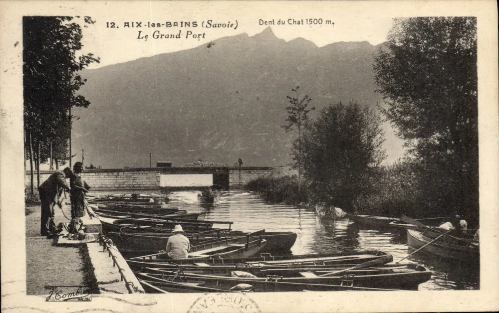 Aix-les-Bains (Savoie) — Der Große Hafen — Dent du Chat 1500 m — J. Combier - Vorderseite