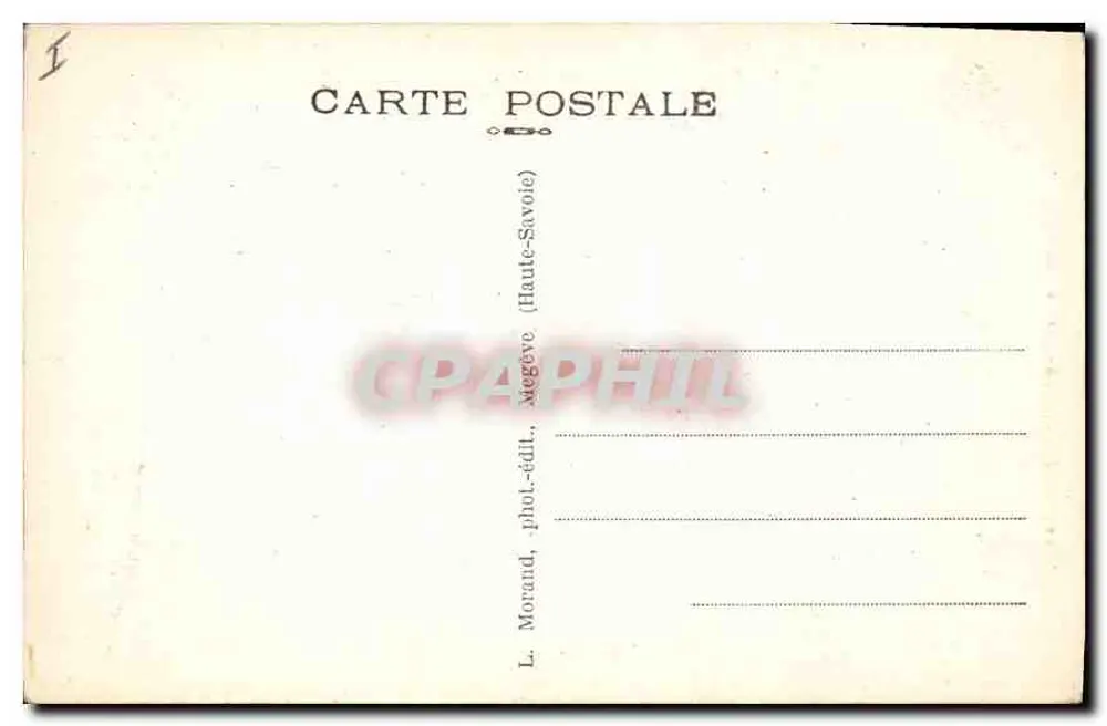 Chamonix-Mont-Blanc — Auf dem Glacier des Bossons — L. Morand, phot.-Verlag, Megève (Haute-Savoie) - Rückseite