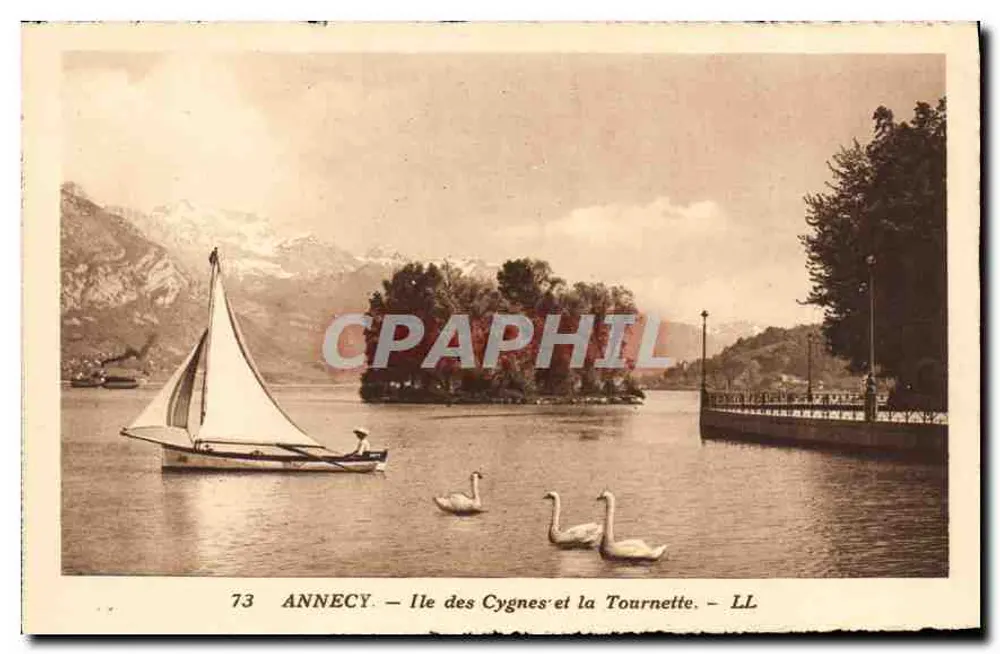 Annecy — Ile des Cygnes et la Tournette — LL - Vorderseite
