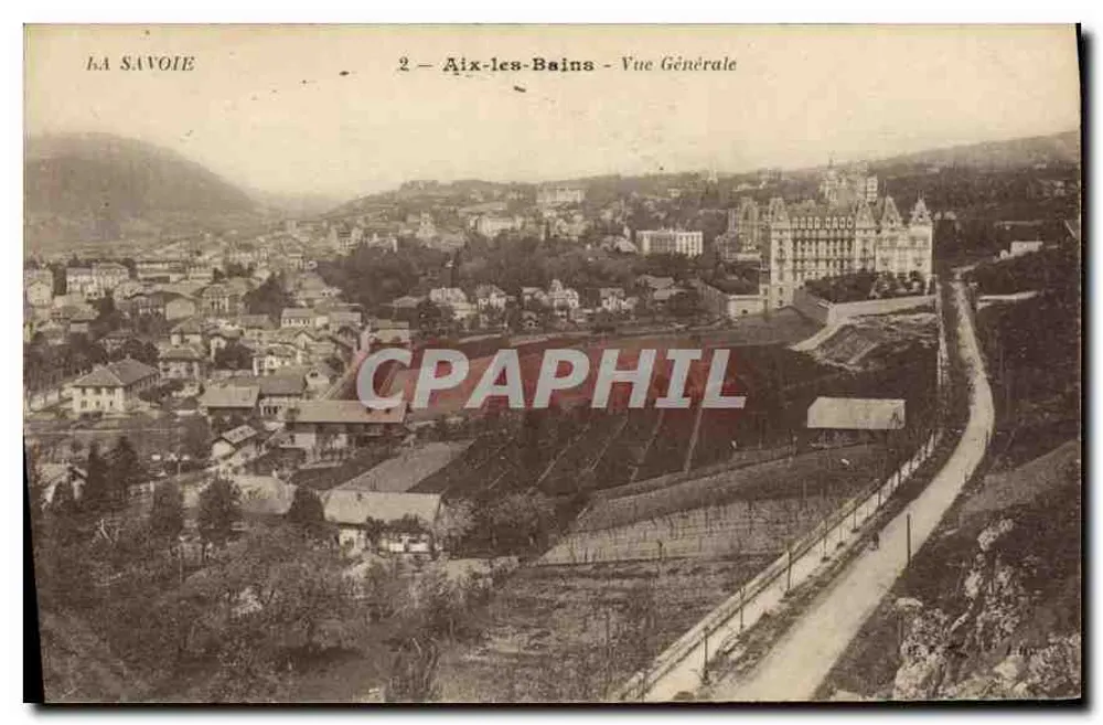 Aix-les-Bains - Vista Geral — A Sabóia — Editor: G. Gilla Puech - Frente