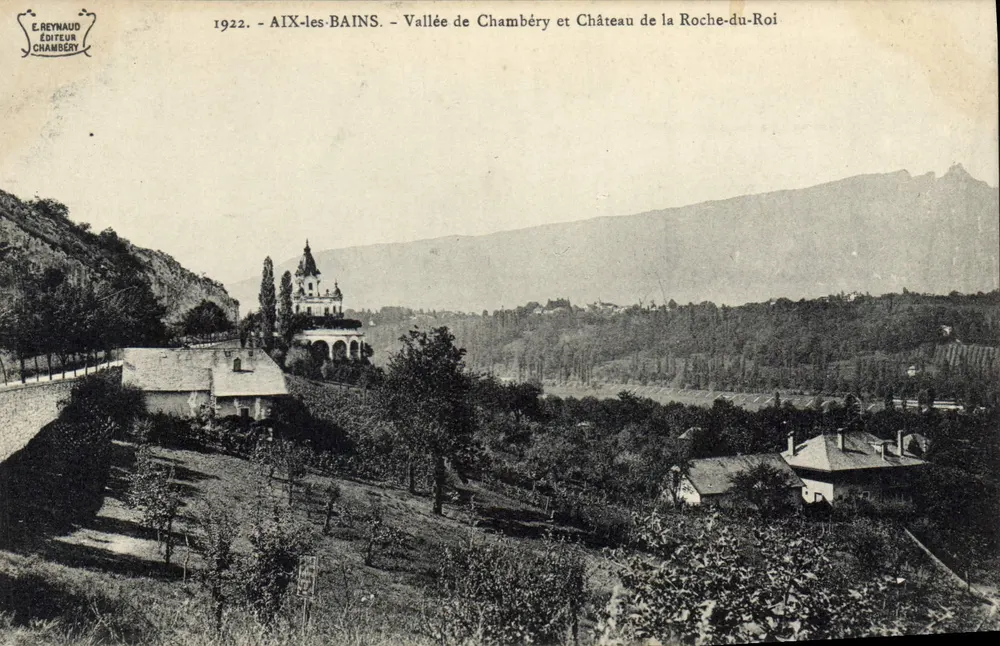 Aix-les-Bains — Tal von Chambéry und Schloss la Roche-du-Roi — E. Reynaud, Chambéry - Vorderseite