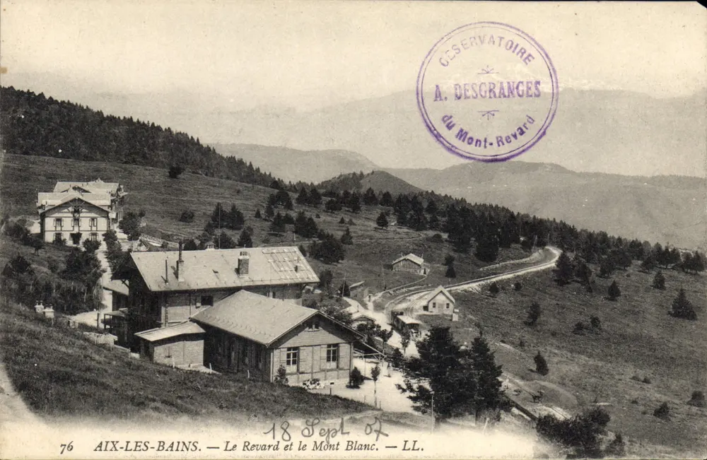 Aix-les-Bains — Ansicht von Le Revard und Mont Blanc — A. Desgranges - Vorderseite