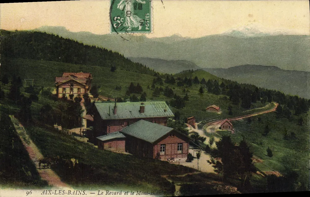 AIX-LES-BAINS — Le Revard und der Mont-Blanc — unbekannter Verlag, Nr. 96 - Vorderseite