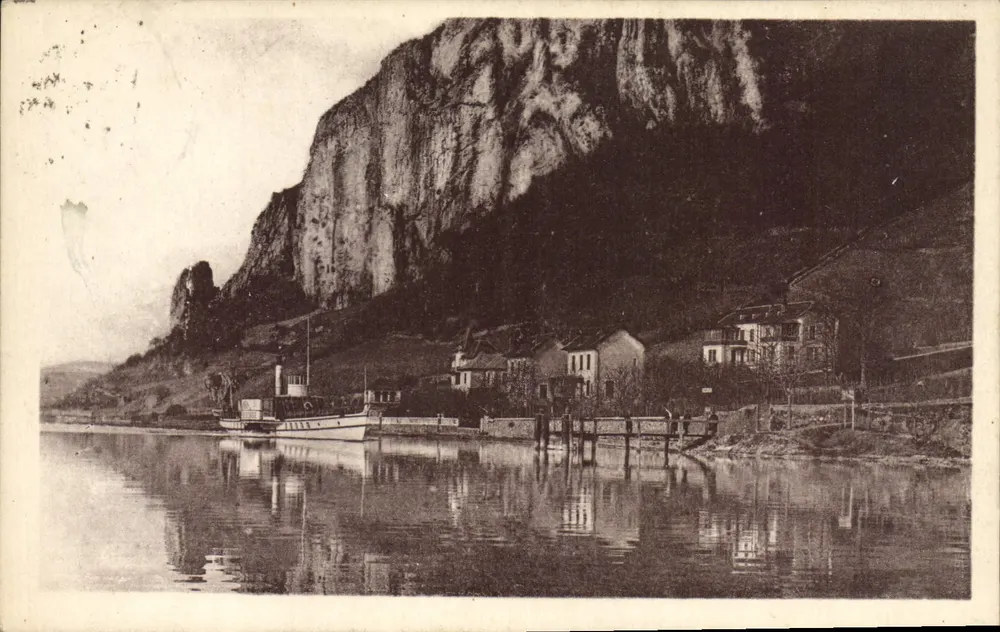 Bootspromenade am Mont-Blanc — Blick auf den See mit Klippe — IAC d'Annecy, LL - Vorderseite