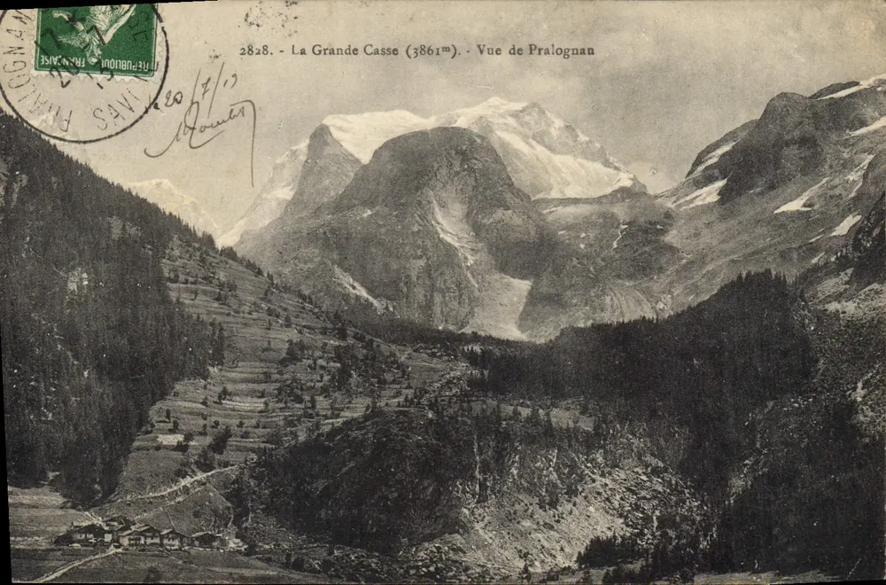 La Grande Casse (3861m) — Vista desde Pralognan — Editor: L'Editore Pralognan, n° 2828 - Anverso