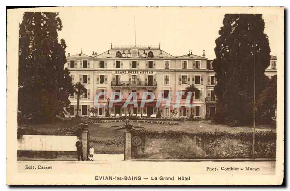 EVIAN-LES-BAINS — O Grande Hotel — Edit. Casset - Frente