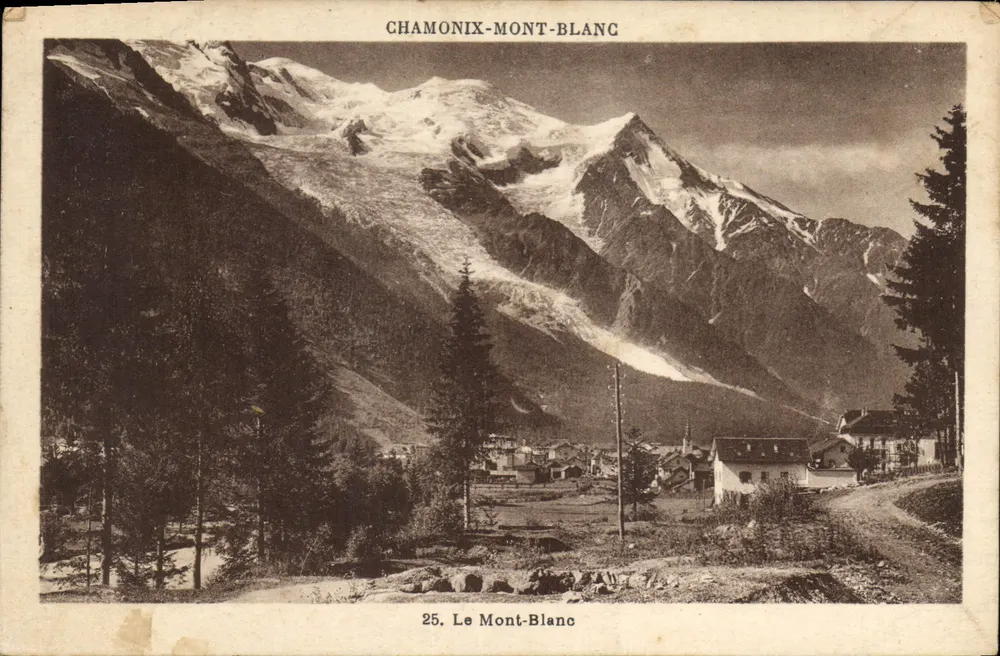 Chamonix-Mont-Blanc — O Mont-Blanc — G. Teirras, fot.édit. - Frente