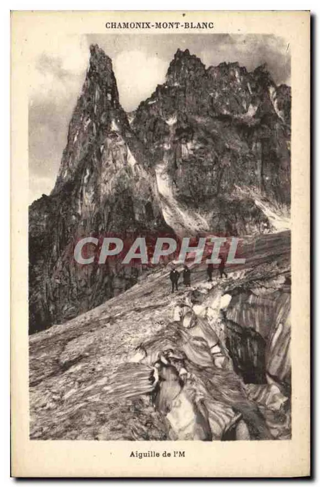 Aiguille de l'M — Chamonix-Mont-Blanc — Editor: Imprimerie de Lezouper, Annay - Frente