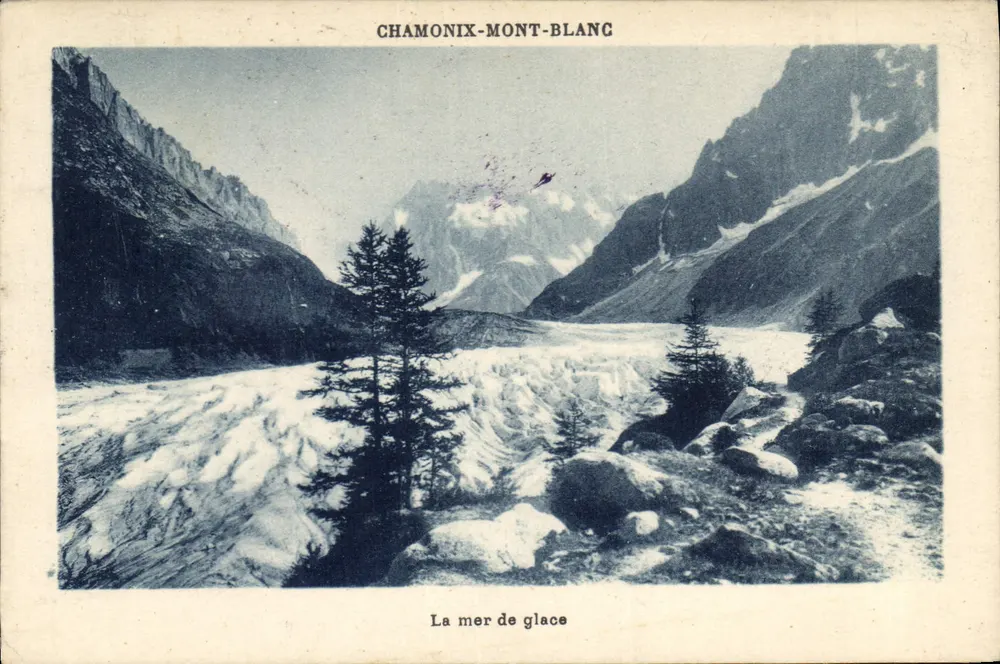 Chamonix-Mont-Blanc — A mar de gelo — G. Torras, fot.édit., Chamonix - Frente