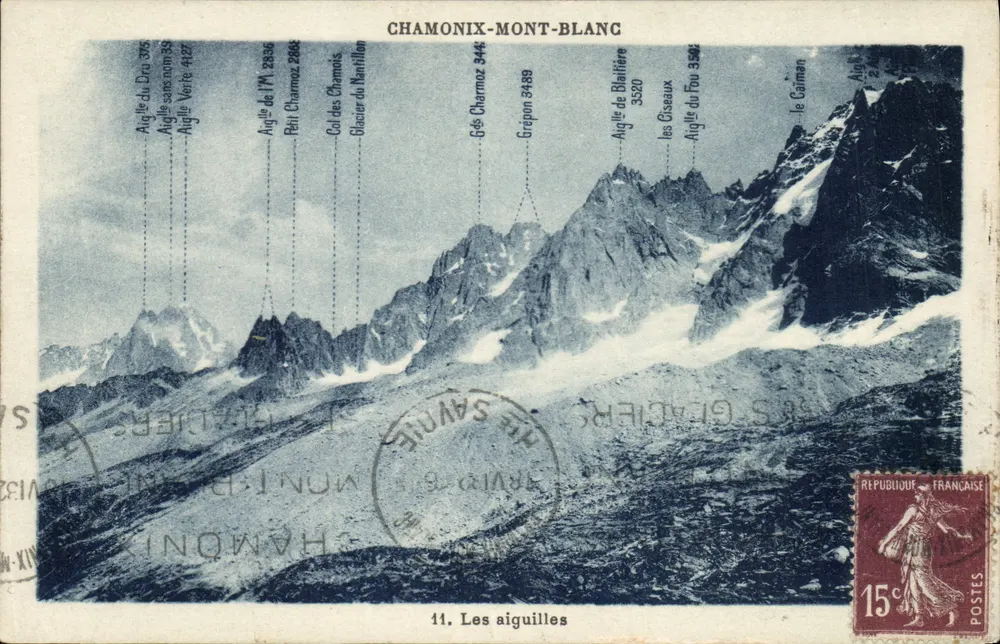 As agulhas — Chamonix-Mont-Blanc — G. Tairras, fot.-edit. - Frente