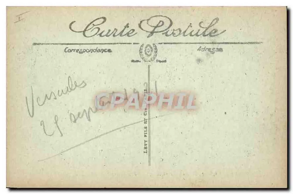Versailles — Palácio do Petit Trianon — LL. — n° 205 - Verso