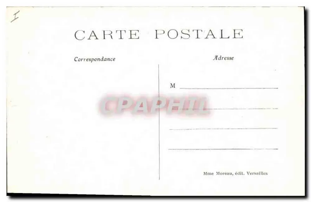 Versailles — Palácio do Petit Trianon — Sra. Moreau, editora Versailles - Verso
