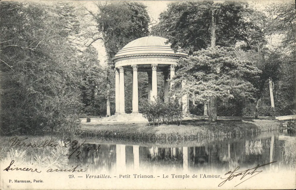 Versailles - Petit Trianon - O Templo do Amor — P. Marmuse, Paris, n°29 - Frente