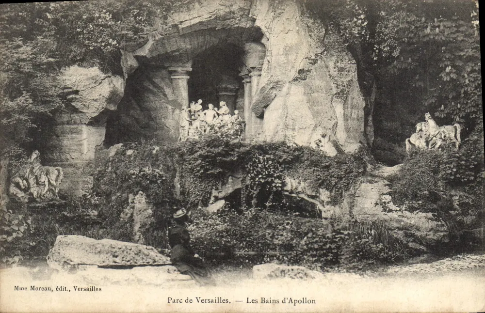 Park Versaillejski — Bany Apollonowe — Pani Moreau, wyd., Versaj - Awers