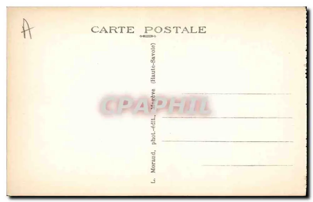 Megève (Haute-Savoie) - Ansicht des Calvaire — Verlag L. Morand, Nr. 12 - Rückseite