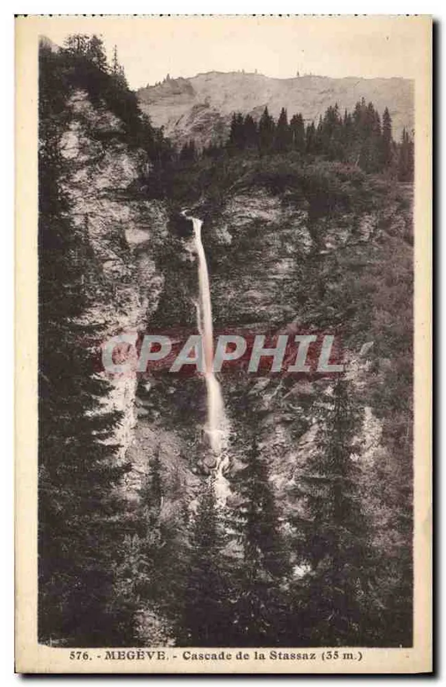 Mégeve - Cachoeira da Stassaz (55 m.) - L. Morand, fot.-édil., Mégeve - Frente